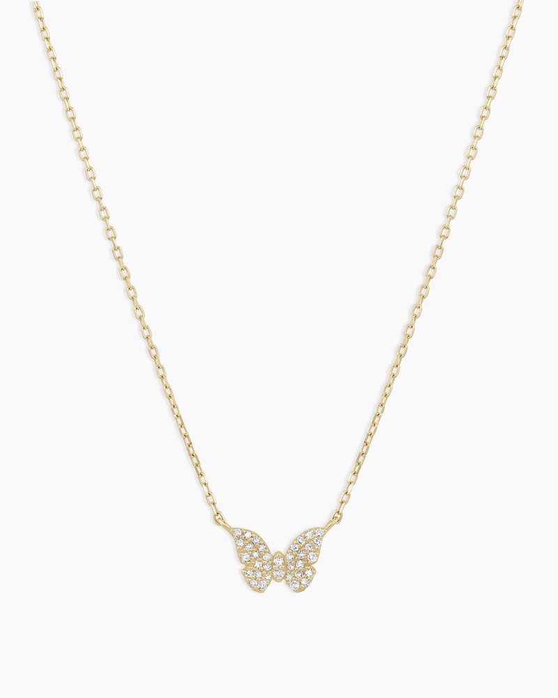 Diamond Butterfly Necklace